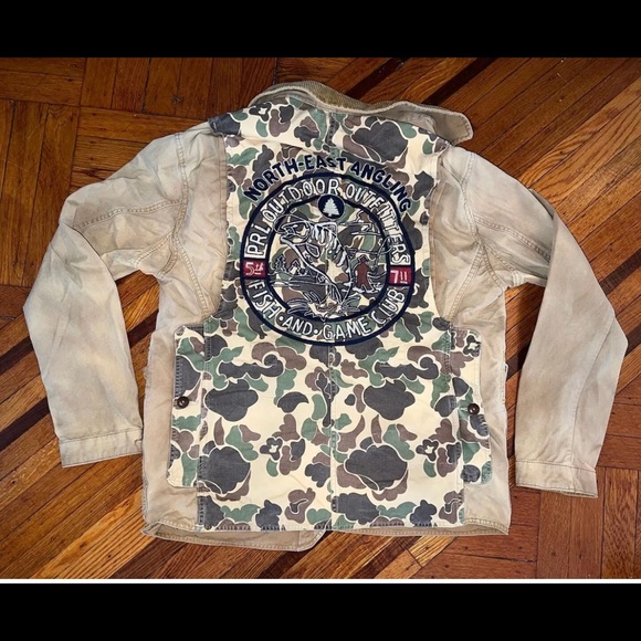 Vintage Polo Ralph Lauren Fish & Game Outdoors Angler sz M RARE Sportsman 92 93 - Picture 4 of 4